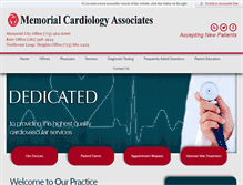 Tablet Screenshot of memorialcardiology.com